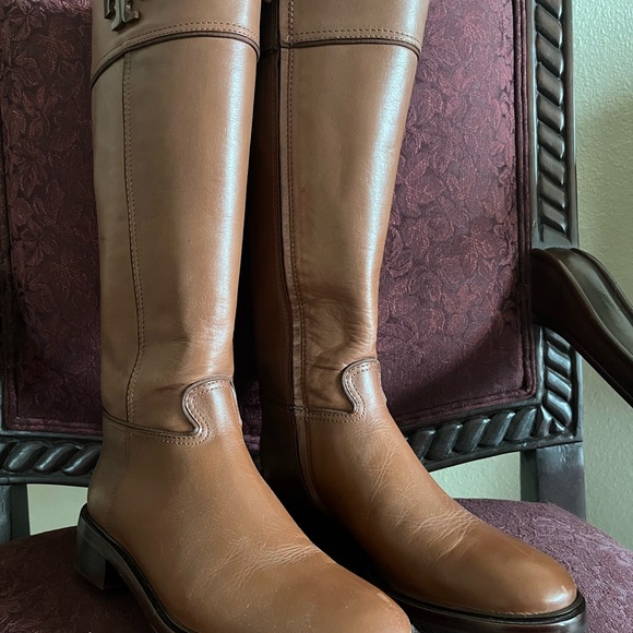 Like new story Burch brown riding boot women’s size 8 - Picture 6 of 7